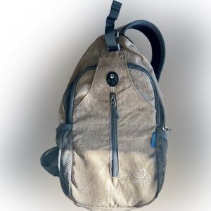 WATERFLY Crossbody Sling Backpack Sling Bag Travel Hiking Chest Bag Daypack